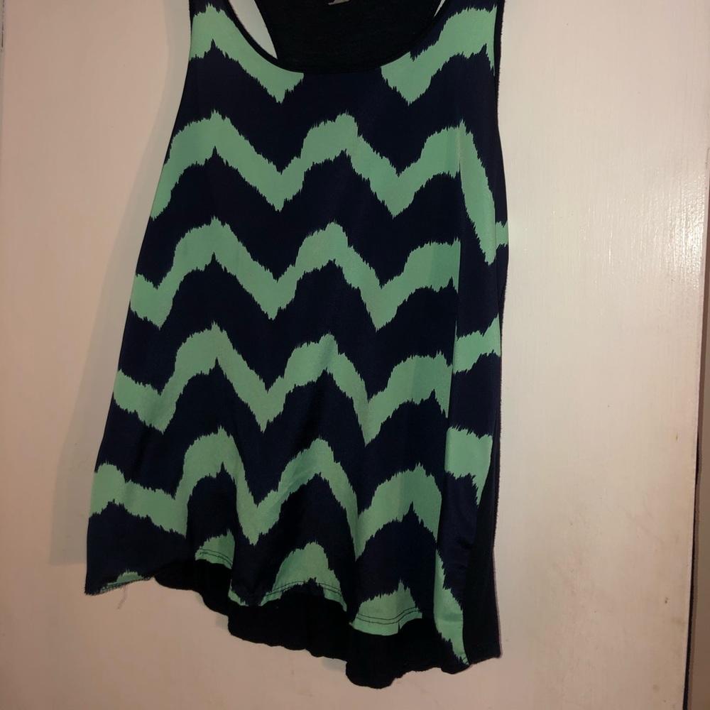Navy & Teal tank